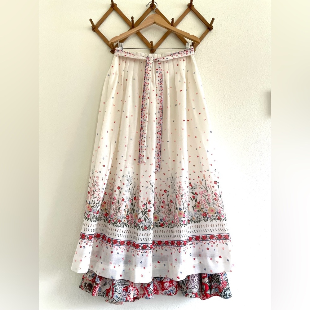 Vintage Chessa Davis 2 Piece Peasant Blouse and Maxi Skirt Set - Picture 6 of 11